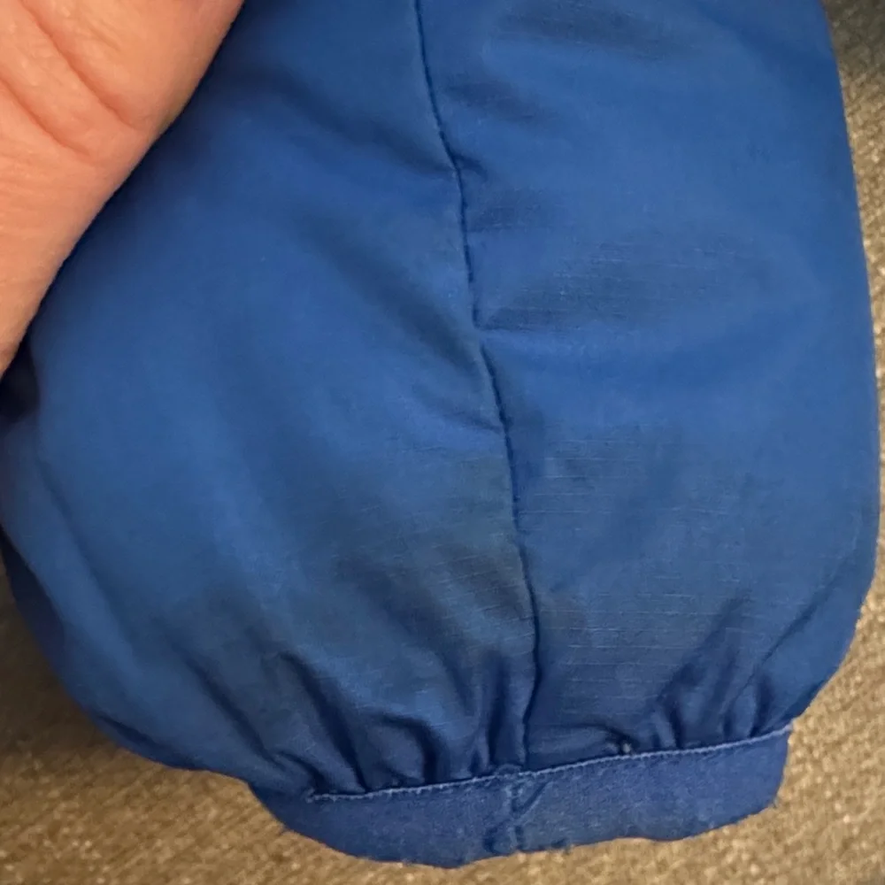 Kids North Face Navy Reversible Down Hooded Jacket - Picture 5 of 7